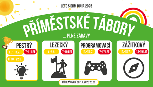 Příměstské tábory 2025_slide